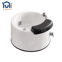 Bassin de pédicure pour salon de manucure, tout style, avec lumière LED vibrante et drainage automatique