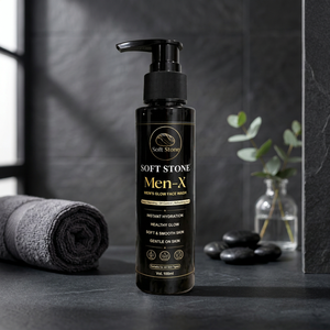 Soft Stone Men-X - Parches Faciales Luminosos para Hombre, 20 Unidades, Limpieza Profunda, Control de Grasa, Nutritivos, Vitamina C, Fragancia a Limón, Material Vegano - Product Image 4