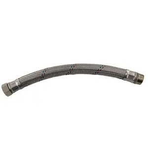 32mm diamètre F1 * M1 fil d'aluminium tressé tuyau flexible tuyaux de plomberie pour pompe à eau