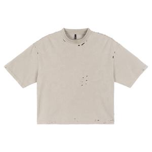 เสื้อยืดผ้าฝ้ายพิมพ์ลายโลโก้แบบวินเทจเสื้อ100เปล่าออกแบบได้ตามต้องการ - Product Image 2