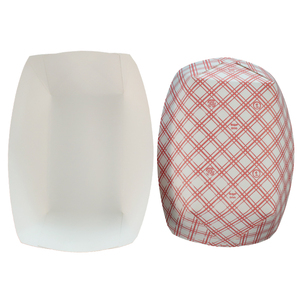 ที่มีคุณภาพพิเศษลายสก๊อตอาหารทนไขมันทิ้งสุนัขร้อนไอศครีมข้าวโพดคั่ว <span class=keywords><strong>Nachos</strong></span> ถาดบรรจุภัณฑ์กระดาษคราฟท์ - Product Image 6