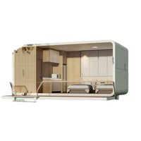 Maison mobile Apple Cabin, maison mobile en acier pour séjour en plein air, bureau mobile