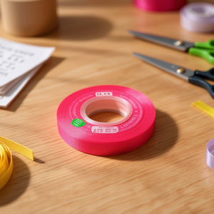 ริบบิ้น ILAN Grosgrain ขนาด 1.0 ซม. ยาว 15 หลา สีแดงกุหลาบ รุ่น Correhuela L11/0028 - Product Image 3