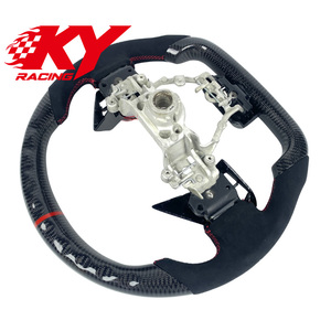 พวงมาลัยคาร์บอนไฟเบอร์สำหรับ Subaru EVO EVO 10W RX STI พวงมาลัยสไตล์สปอร์ตออกแบบได้ตามต้องการ - Product Image 3