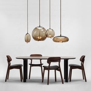 <span class=keywords><strong>Lampadario</strong></span> Nordico in Vetro <span class=keywords><strong>con</strong></span> Corda, Moderna Sfera di Vetro <span class=keywords><strong>con</strong></span> Decorazione a Corda per Soggiorno - Product Image 6