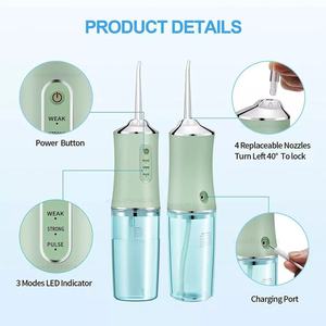 Irrigatore orale a buon mercato all'ingrosso IPX7 impermeabile elettrico per lo sbiancamento dei denti a casa da viaggio filo interdentale - Product Image 4