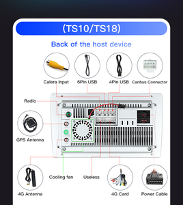 Phổ Qled Xe Đa Phương Tiện Stereo Màn Hình Cảm Ứng Autoradio Màn Hình Âm Thanh Máy Nghe Nhạc Android Máy Nghe Nhạc Ts10 Ts18 Đài Phát Thanh Xe Hơi - Product Image 6