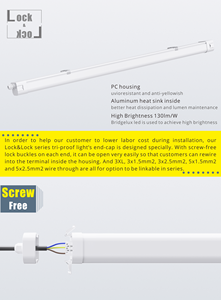 ไฟ LED แบบกันน้ำ IP65 40w <span class=keywords><strong>T8</strong></span> หลอด LED/ฟลูออเรสเซนต์ โคมไฟกันน้ำ ขนาด 4 ฟุต ไฟ LED แบบเส้น - Product Image 3