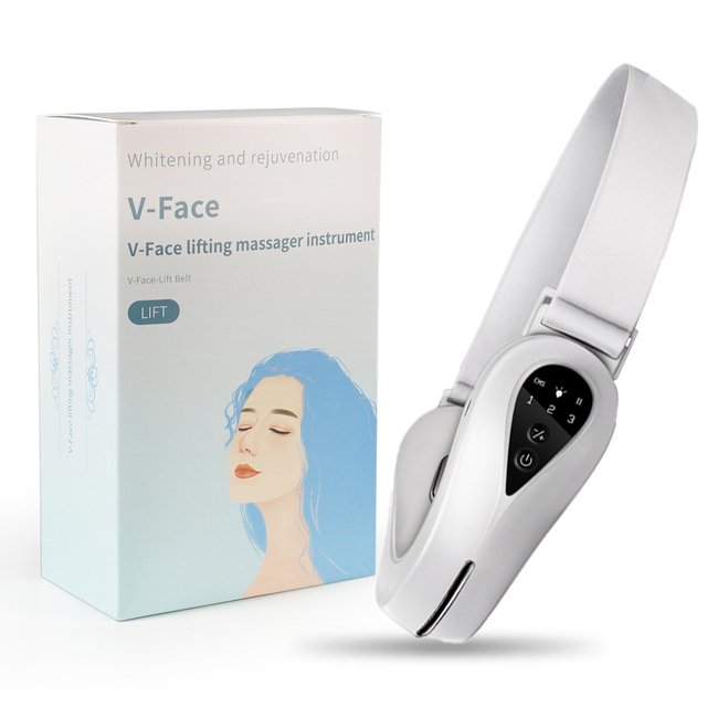 Face Lifting Machine Electric V-Face Shaping Massager Vibration Slimming Double Chin Reducer V-Line Cheek Lift Up Face Slimming