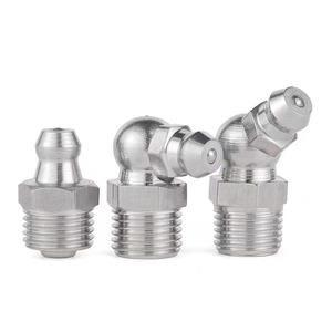 Raccords de graissage en acier inoxydable 304 (M6, M8, M10, M12, PT1/8) – Raccords Zerk droits, à 45 et 90 degrés pour la lubrification des machines - Product Image 1