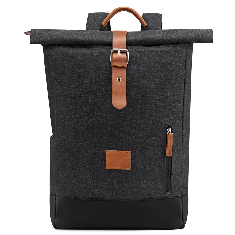 Hiking Daypacks Computers Laptop Canvas Bag Men Satchel Leather Vintage Waxed Canvas Backpack