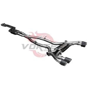 Sistema de Escape Catback Vortex SS304 para BMW X3M F97 X4M F98 S58 3.0T 2019-2024, Sistema Valvetronic, Puntas Cuádruples de Fibra de Carbono Mate - Product Image 3