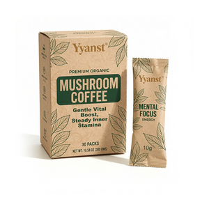 กาแฟเห็ดออร์แกนิคพรีเมียม สูตรเฉพาะสำหรับแบรนด์ส่วนตัว (OEM) ช่วยเพิ่มพลัง บำรุงสมอง เสริมภูมิคุ้มกัน 10 กรัม*30 ซอง - Product Image 1