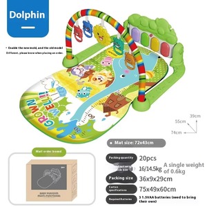 Set alas bermain kebugaran Ulang Tahun-Keyboard Piano + bantalan kaki mainan aktivitas musik bayi - Product Image 4