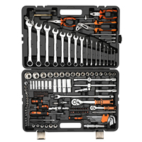 Ensemble d'outils à main de 151 pièces pour la réparation de véhicules, clé à cliquet, tournevis, pinces, ensemble d'outils de jardin pratiques