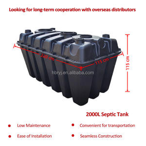 Tanques Sépticos de Digestão de PE de 2000L, Tanque de Purificação Plástico Empilhável para Tratamento de Esgoto Residencial - Product Image 4