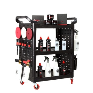 High-Quality Cleaning tool Cabinet without Drawer Car tools Trolley Rolling Tool Cart