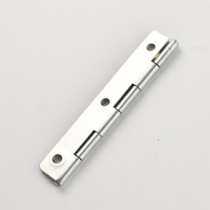 Flat Hinge 100mm Long Nickel Plated <b>Silver</b> 6 Hole For Wooden <b>Box</b> Gift Craft Packaging Accessories - Product Image 2