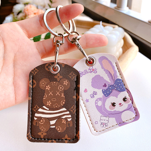 Porta Tarjetas Rectangular de Cuero con Estampado de Animales para Uso Diario, Primavera 2025 - Product Image 3