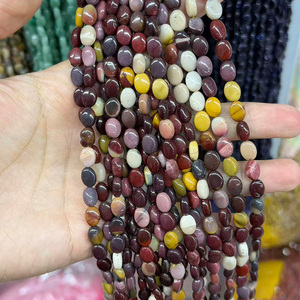 ลูกปัดหินอาเกต<span class=keywords><strong>สี</strong></span>เหลือง<span class=keywords><strong>สวย</strong></span>งามแบบขายส่ง รูปทรงวงรี ขนาดไม่สม่ำเสมอ ความยาว 38 ซม. สำหรับทำเครื่องประดับ ขนาด 6 มม.-8 มม. - Product Image 2