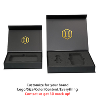 Boîte cadeau magnétique de luxe avec insert, logo personnalisé, emballage rigide en papier d'art pour la vente en gros aux petites entreprises