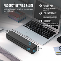 Imprimante thermique sans encre U8 sans fil pour les voyages, prend en charge les formats US Letter et A4 (8,5 x 11 pouces), petite imprimante mobile