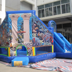 Castillo Inflable Combinado con Mundo Submarino para Saltos y Diversión Infantil - Product Image 1