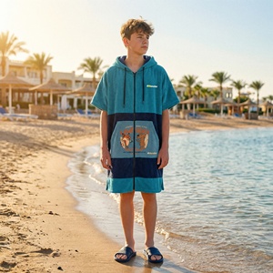 <span class=keywords><strong>Poncho</strong></span> en microfibre à capuche pour enfants, séchage rapide, été, pour la natation, le <span class=keywords><strong>surf</strong></span> et la plage - Product Image 4