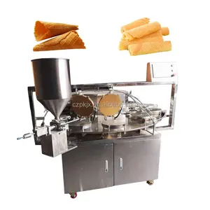 Mesin pembuat telur penggunaan komersial stik wafer otomatis penuh harga mesin pembuat wafel