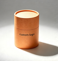 Boîte en kraft biodégradable avec design imprimé personnalisé, emballage en papier cylindrique rond pour aliments, biscuits, noix, thé, cadeaux, tube en papier avec logo