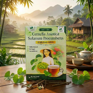 Premium Centella Asiatica Herbal <b>Tea</b> for Liver Detox Glowing Skin & Calm Mind (40 <b>Tea</b> Bags) - Product Image 1