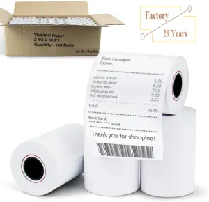 Factory Direct Thermopapier rolle Registrier kassen papier 80mm 57mm für Kassierer Quittung POS ATM Bank Thermopapier rolle