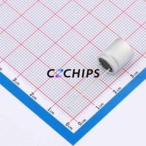 Condensador Sólido RYHF25V470UF10*12, Componente de Orificio Pasante (THT), D10xL12mm 470uF 25V - Product Image 2