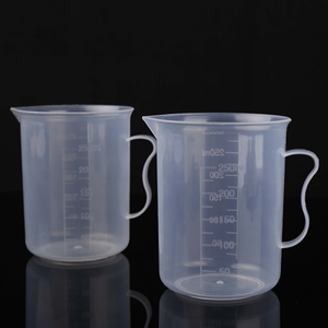 उच्च गुणवत्ता वाले खाद्य-ग्रेड पीपी सामग्री प्रयोगशाला प्लास्टिक मापने वाले कप 30 मिली-2000 मिलीलीटर क्षमता बीकर - Product Image 2