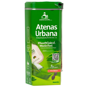 Cestino per Rifiuti Standard Atenas Urbana Zincato 50 L Certificato Biologico - Product Image 2