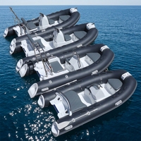 Yacht de sport certifié CE Haohai 330 360 390, coque double en V profond, en fibre de verre, bateau de croisière à cabine ouverte