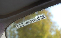 Autocollant UHF RFID pour pare-brise, anti-effraction, fragile, étanche, pour 9 EPC Gen2, gestion passive du stationnement, contrôle d'accès aux barrières de péage