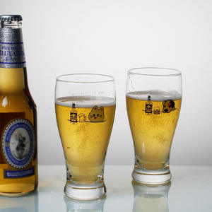 แก้วเบียร์พิมพ์ลายการ์ตูนโคแมน สำหรับวิสกี้ ไวน์ น้ำผลไม้ และน้ำดื่ม - ดีไซน์ทันสมัย ทรงเอวเข้ารูป สีสันสดใส - Product Image 3