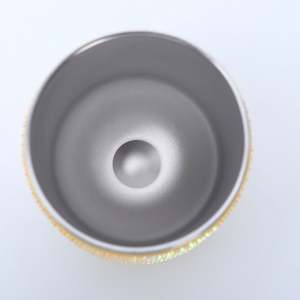 Mug isotherme en acier inoxydable sous vide, 12 oz, durable, en forme de U, avec strass, pour café - Product Image 4