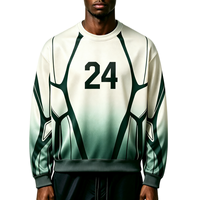 Sweat-shirt Y2K fabriqué en Chine, impression par sublimation, col rond, polyester de haute qualité, sweat-shirt haut de gamme
