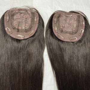 Postizo de Cabello Humano Remy 100% para Mujer, Base de Seda Hecha a Máquina, Postizo Médico - Product Image 4
