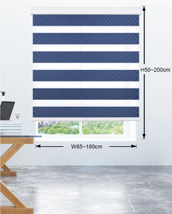 Tende <span class=keywords><strong>a</strong></span> Rullo Zebra ZSTARR per Finestre Domestiche, Oscuranti, Doppia Privacy, Impermeabili, con Motore Elettrico, Telecomando e WiFi, per Bagni - Product Image 5