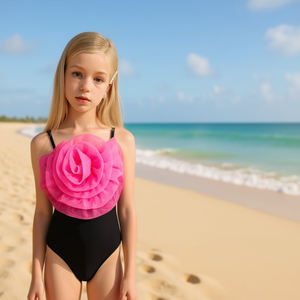 Costume intero HDJ con design floreale a rose e controllo della pancia per ragazze, taglie 8/10 10/12 12/14 14/16 - Product Image 4