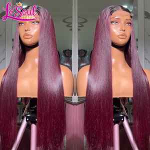 Peluca de Cabello Humano Peruano Liso Natural 12A con Encaje Frontal HD Transparente 13x4 13x6, Nudos Individuales, Sin Pegamento - Product Image 2