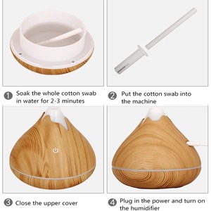 USB Aroma Oil Diffuser Wood <b>Electric</b> Humidifier Ultrasonic Air Humidifier Mini Aromatherapy LED Light Mist Maker for Home - Product Image 6
