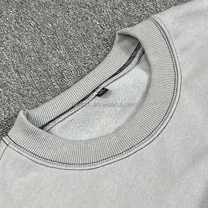 T-shirt in Cotone French Terry di Alta Qualità per Uomo, <span class=keywords><strong>Stampa</strong></span> <span class=keywords><strong>su</strong></span> Richiesta, Ricamo, Maglietta Oversize Personalizzata - Product Image 5