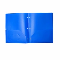 Dossier de classement en plastique PP format lettre avec logo personnalisé, perforation 3 trous, pour documents 8,5 x 11 pouces, vente en gros