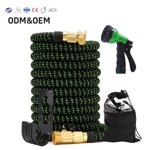 Manguera Mágica Expandible de Nuevo Diseño, Juego de Mangueras con Boquilla de 10 Funciones, Manguera de Agua de Polímero de 4 Capas, Alta Presión, Resistente a la Oxidación - Product Image 1