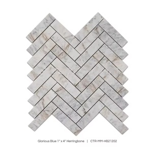 Thế Kỷ Khảm Màu Xanh Vinh Quang Nhà Bếp Phòng Tắm Gạch Lát Đá Cẩm Thạch Bộ Sưu Tập Tấm Đá Tự Nhiên Gạch Lát Sàn - Product Image 6