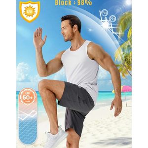 FOXA Men's Tank Top Quick Dry Sleeveless Athletic <b>Shirt</b> Gym Workout <b>Running</b> Beach Swim Muscle Tee Summer - Product Image 4
